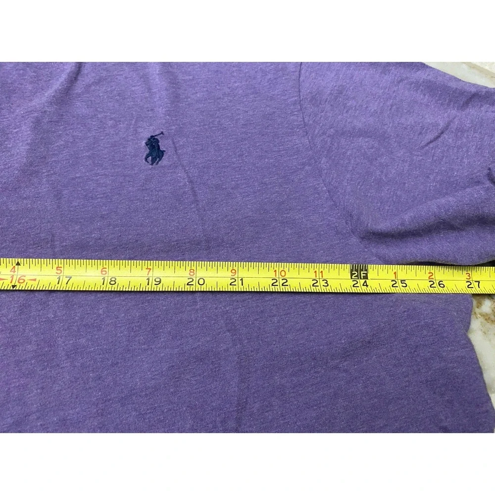 Polo Ralph Lauren T-Shirt Lot of 2 Mens XXL Crew Neck Cotton Blue Purple Pony